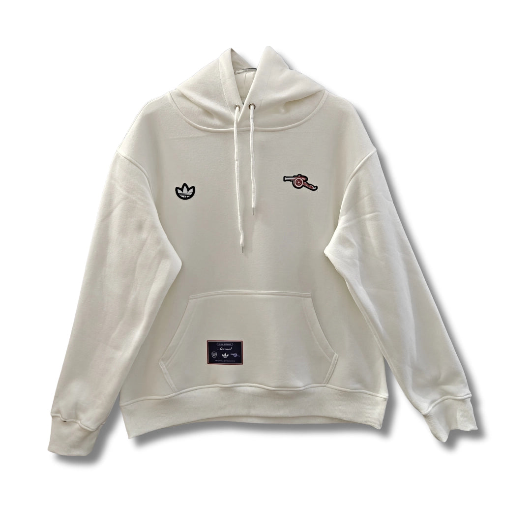 Arsenal White Hoodie