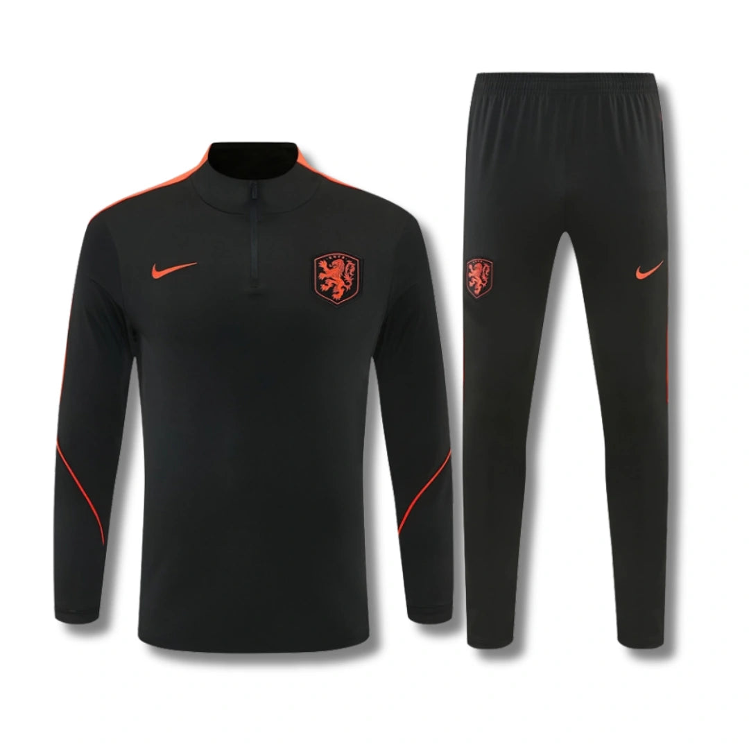 Netherlands Black Tracksuit 26/27