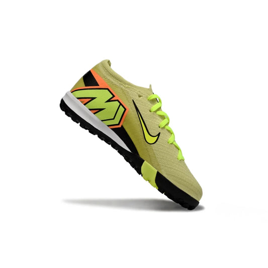 حذاء Mercurial Vapor 16 Air Zoom Elite للأطفال باللونين الأصفر والأسود - عشبي