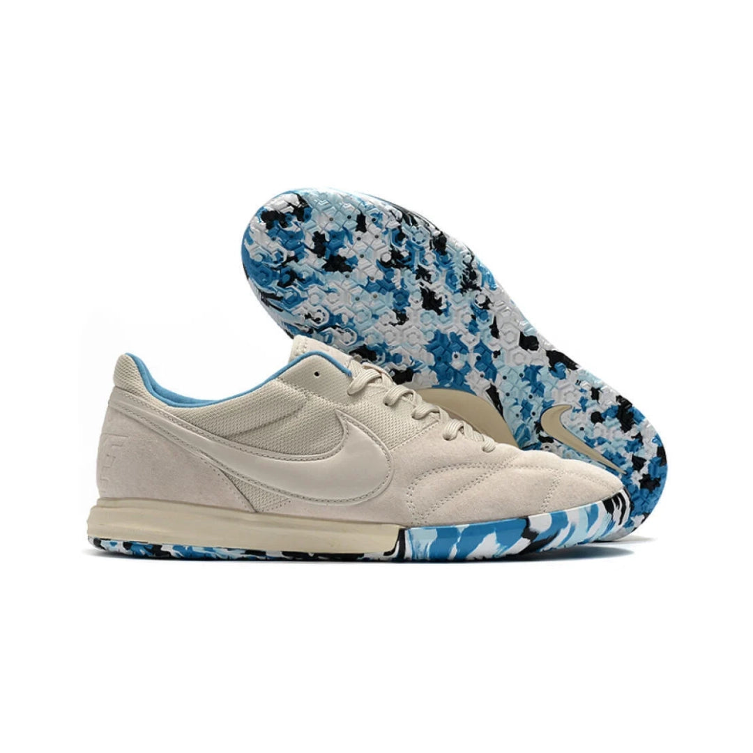 Premier 2 Sala Beige/White/Blue Futsal - IC