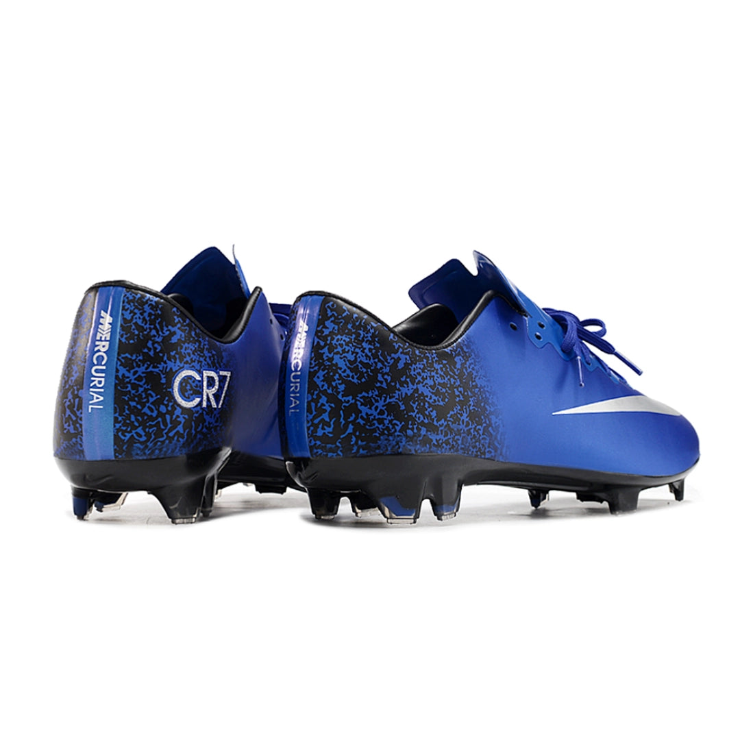 حذاء Mercurial Vapor 10 Elite "CR7" أزرق/أسود معدني - FG