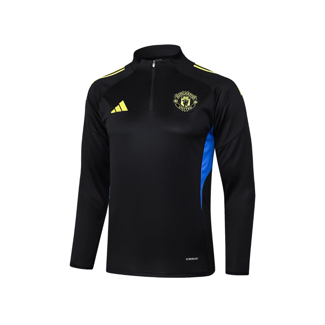 Manchester United Black/Neon Tracksuit - My Store