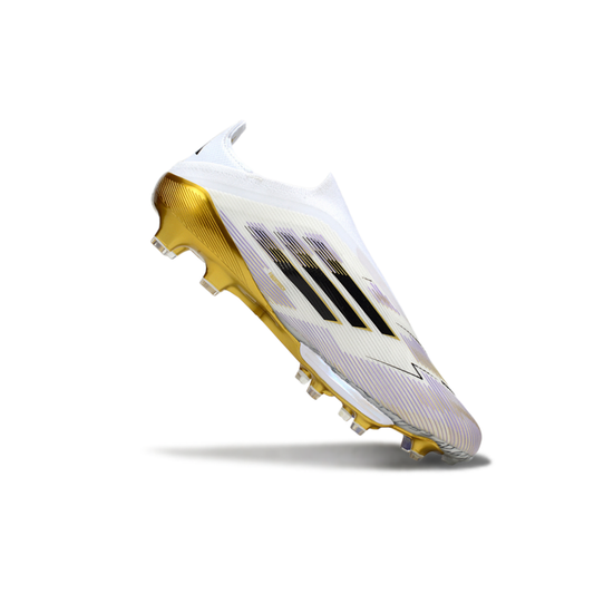 F50+ Laceless Elite White/Gold/Black - FG