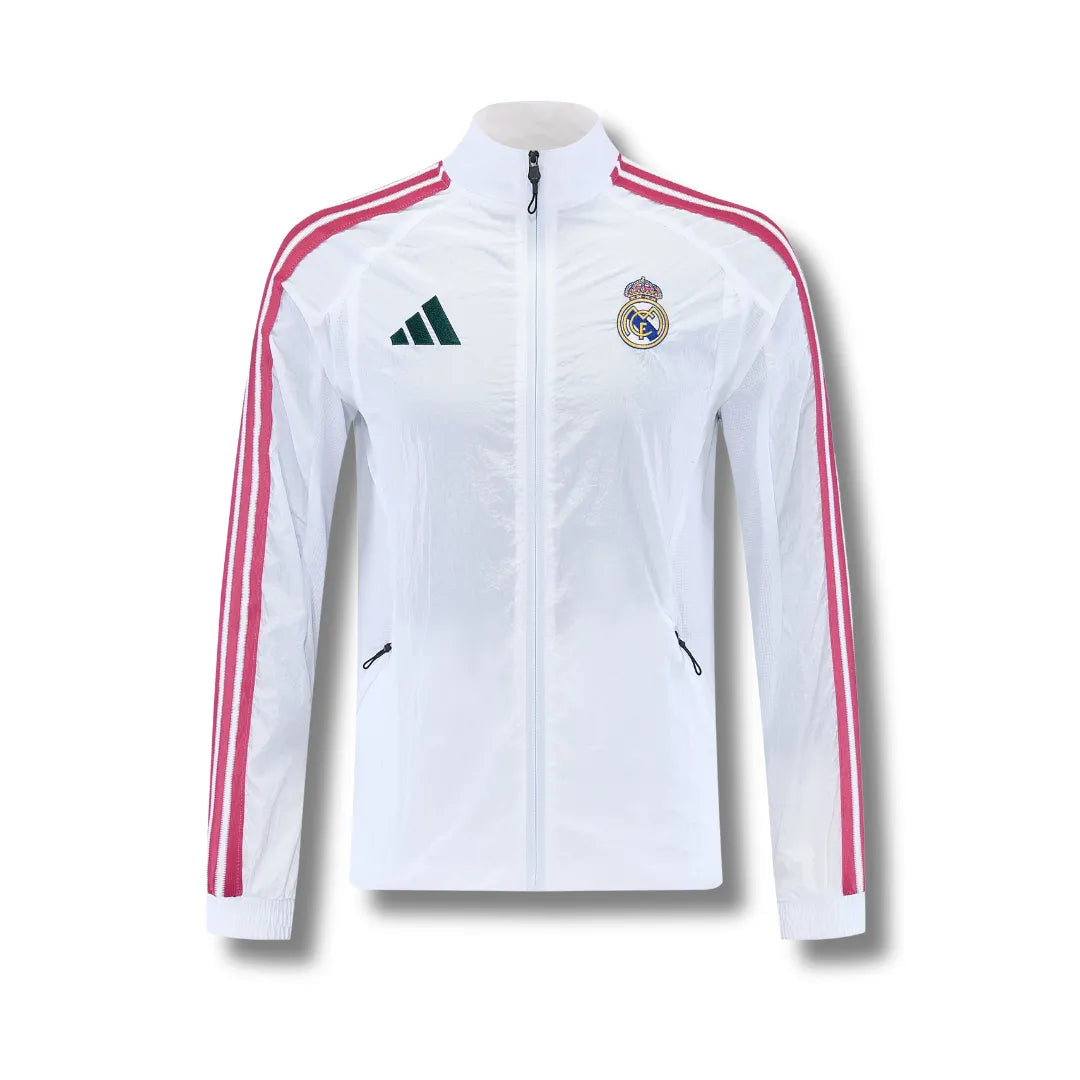 Real Madrid White/Pink Windbreaker 26/27