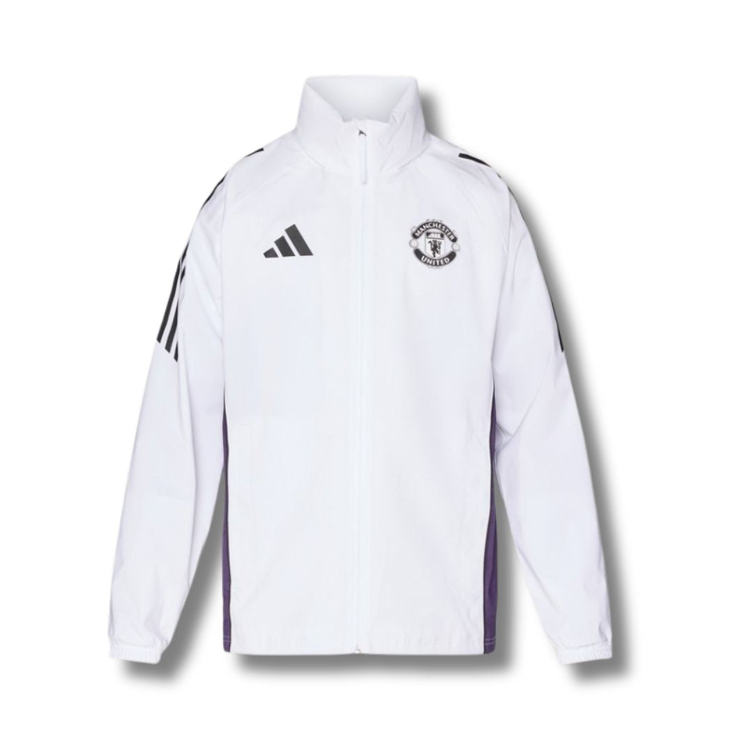 Manchester United White Windbreaker