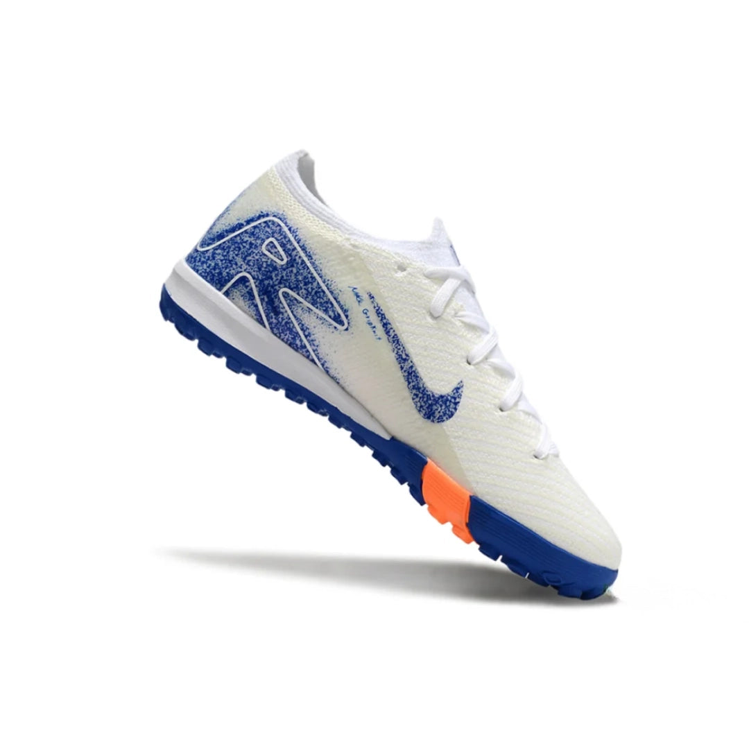 حذاء Mercurial Vapor 16 Air Zoom Elite للأطفال باللونين الأبيض والأسود - عشبي