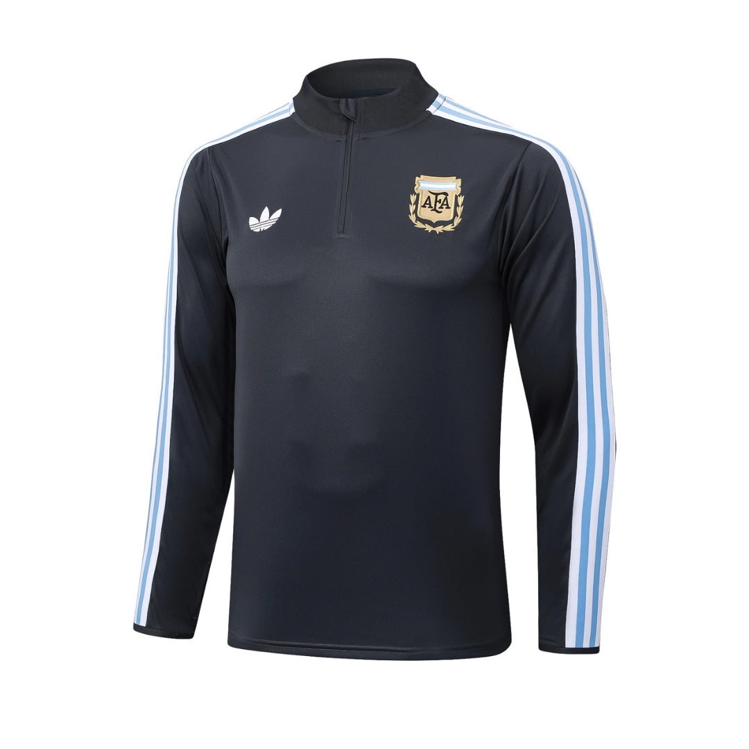 Argentina Black/Blue Kids Tracksuit - My Store