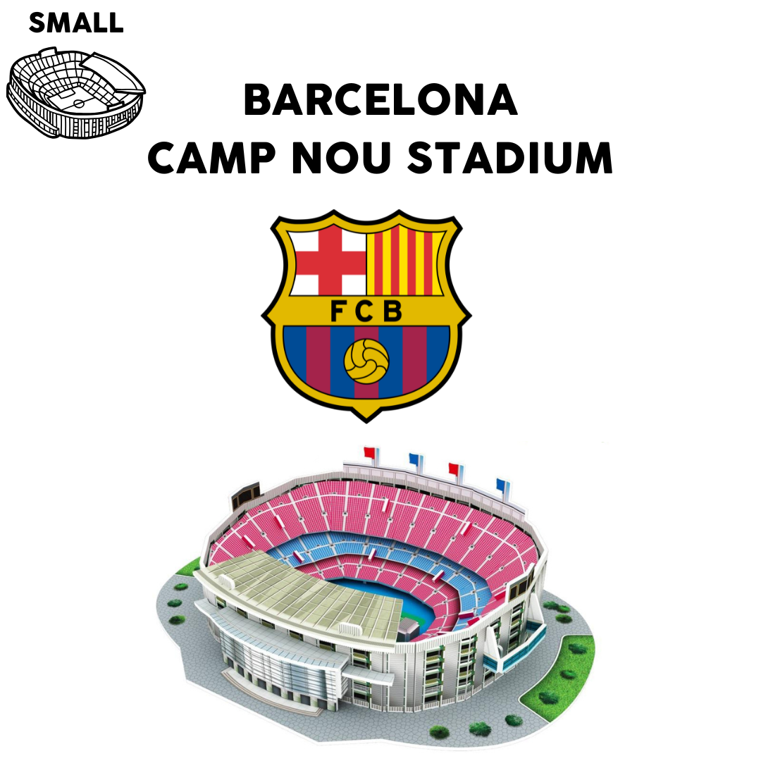 Small Camp Nou - Barcelona (27 pcs) 3D Stadium