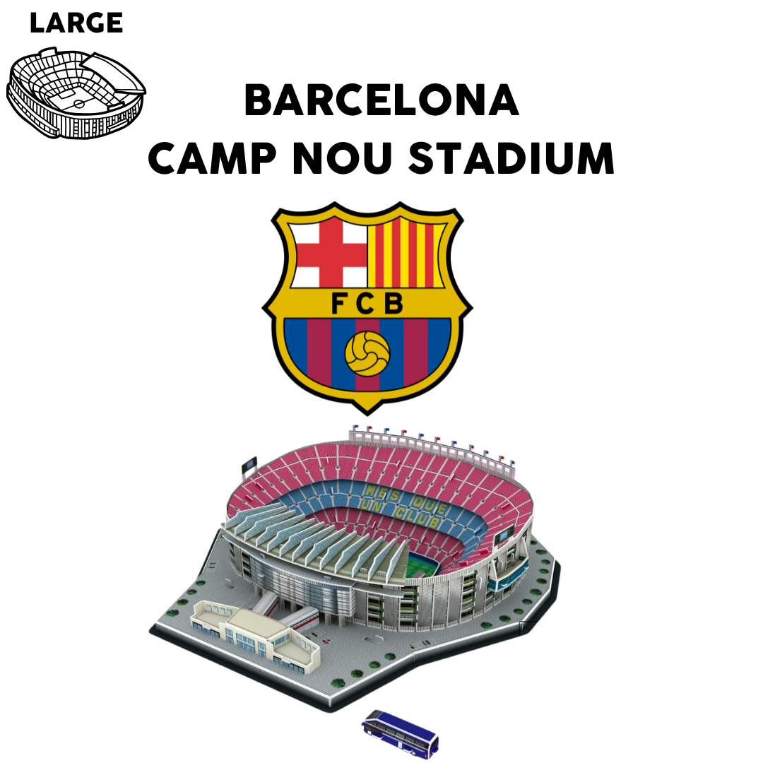 Large Camp Nou - Barcelona (69 pcs) 3D Stadium