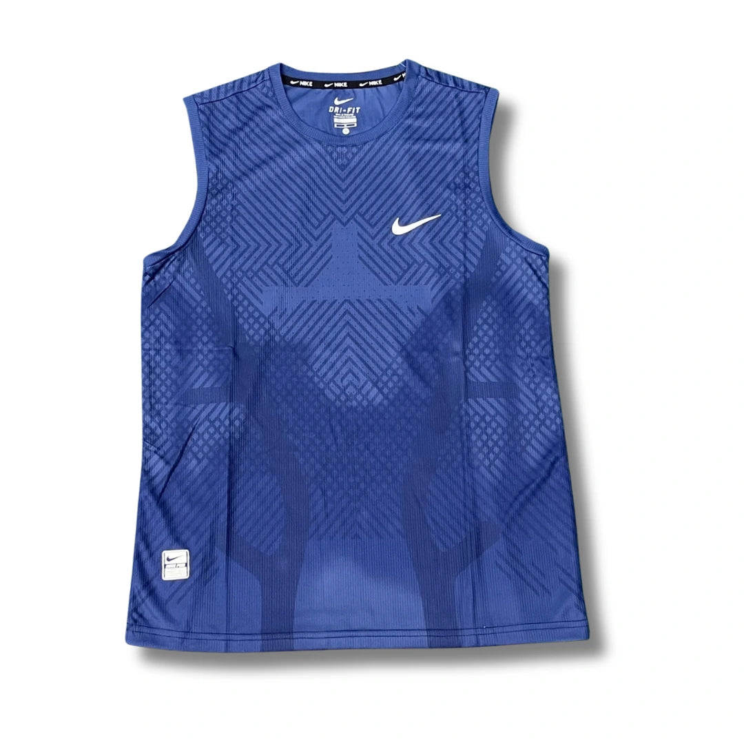 Swoosh Navy Compression - Sleeveless