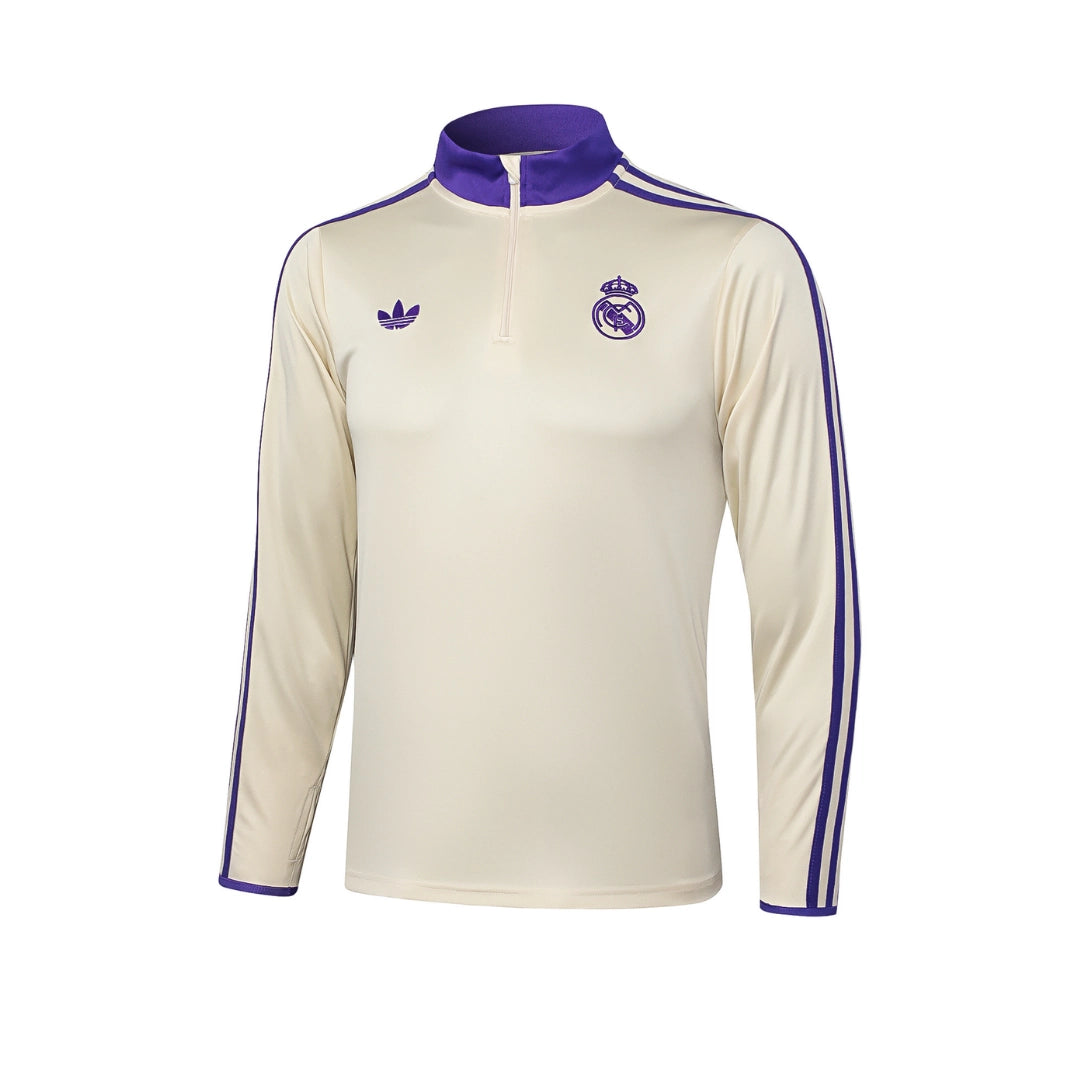 Real Madrid Cream/Purple Tracksuit - My Store