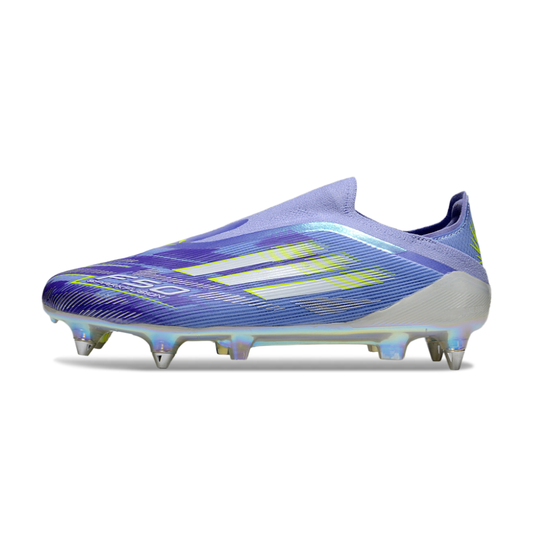 حذاء F50 بدون رباط Elite بنفسجي/أصفر - FG