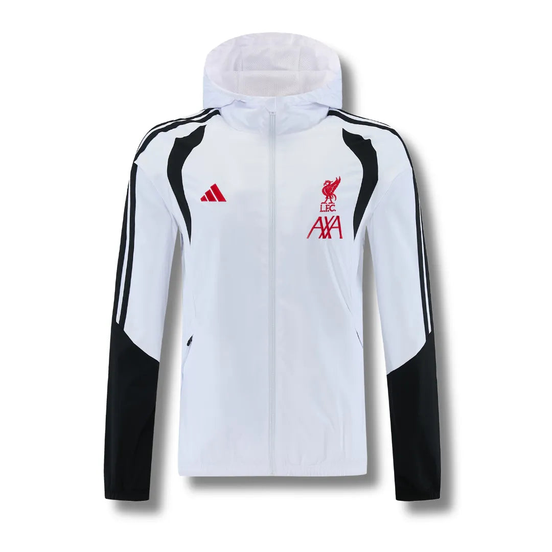 Liverpool White Hooded Windbreaker 26/27