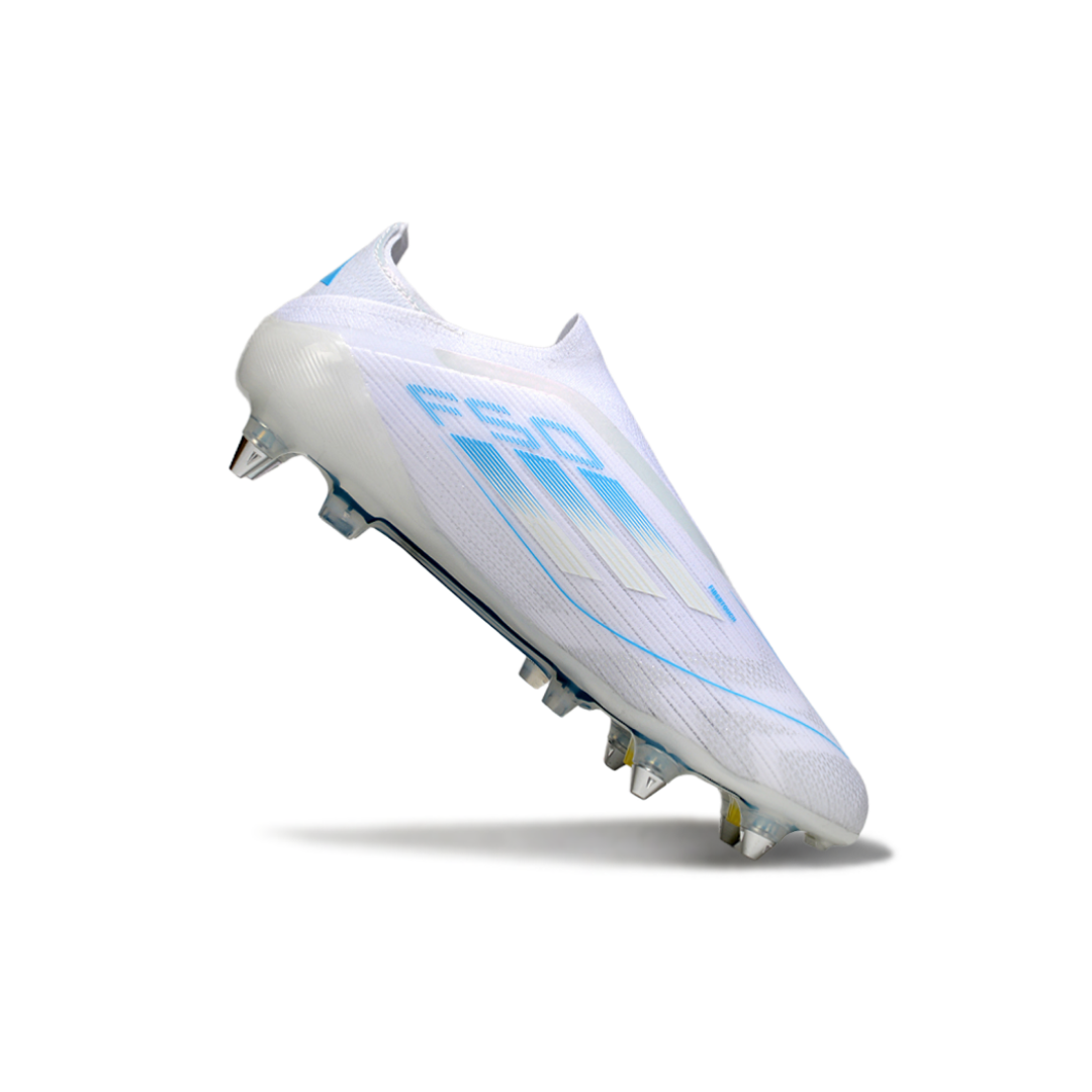 حذاء F50 بدون أربطة Elite أبيض/أزرق - FG