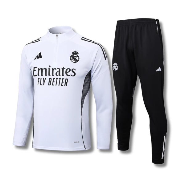 Real Madrid White/Black Tracksuit
