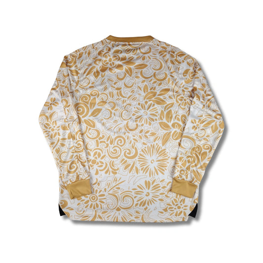 Palestine White Floral Long Sleeve - Exclusive (Arabic)