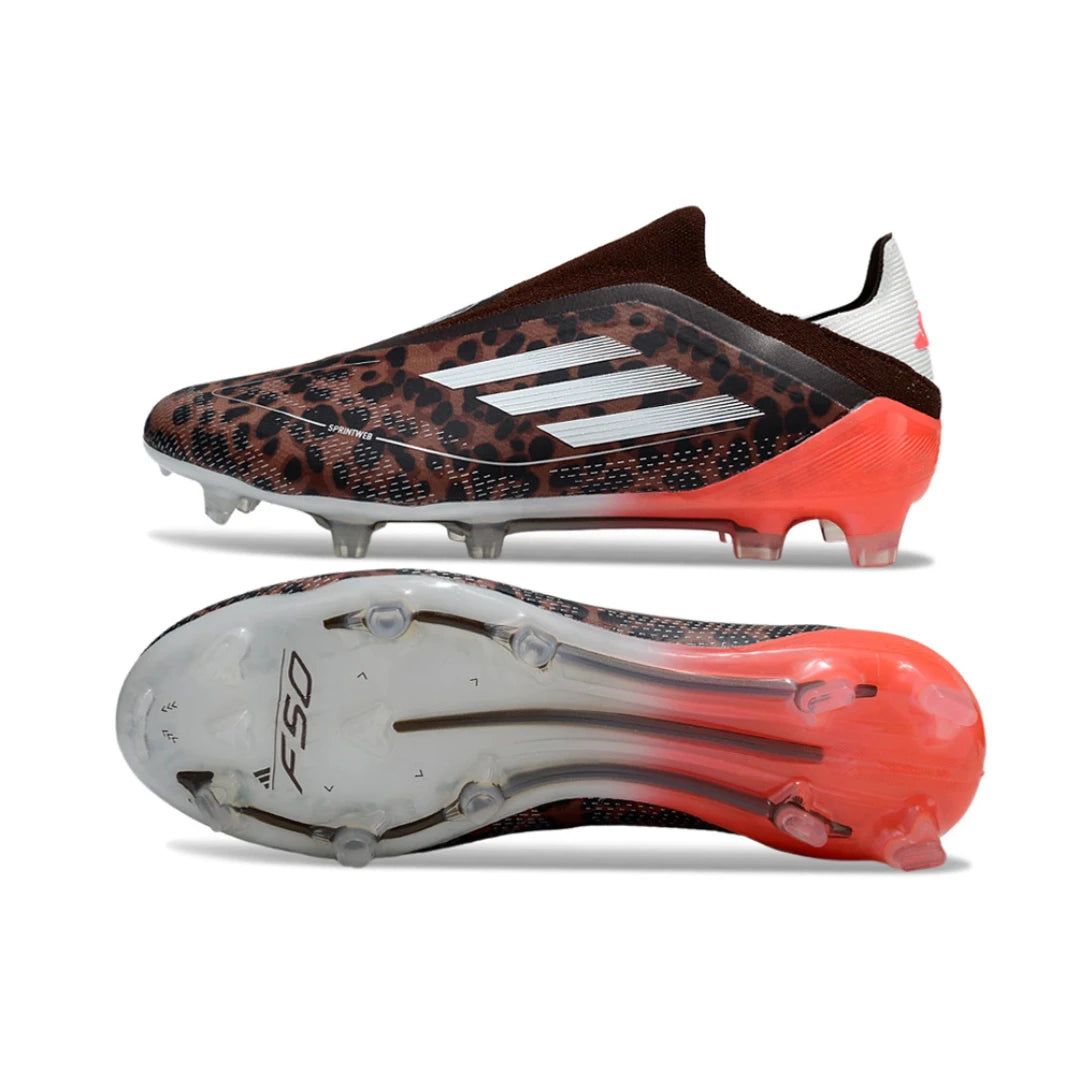 F50 Laceless Elite Brown Leopard - FG
