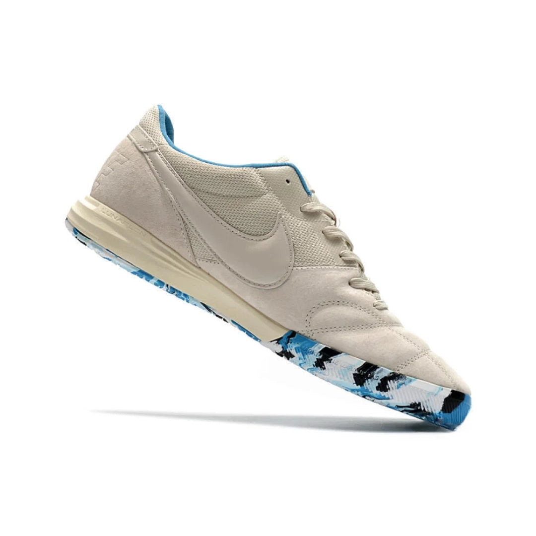 Premier 2 Sala Beige/White/Blue Futsal - IC