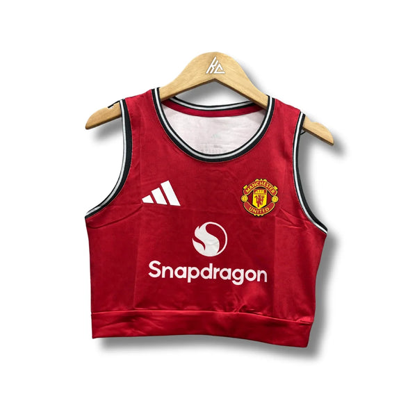 Man United Women 25/26 Crop Top - Home