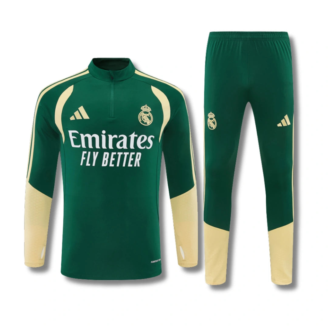 Real Madrid Olive Tracksuit 26/27