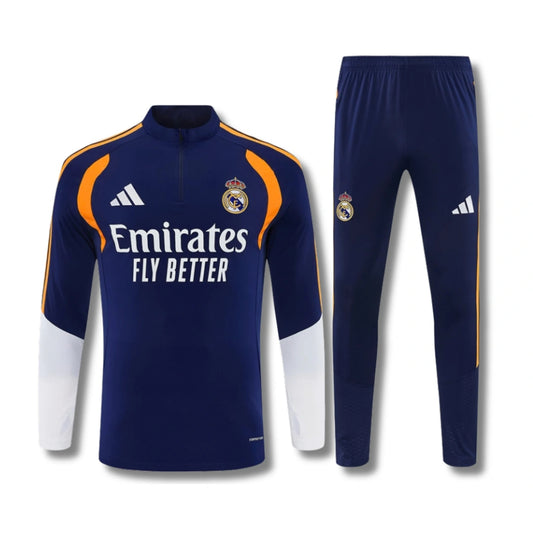 Kids Real Madrid Blue Tracksuit 26/27