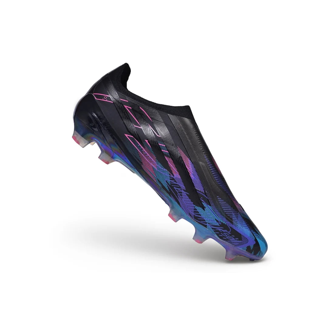 F50 Hyperfast Laceless Elite Black/Chrome - FG