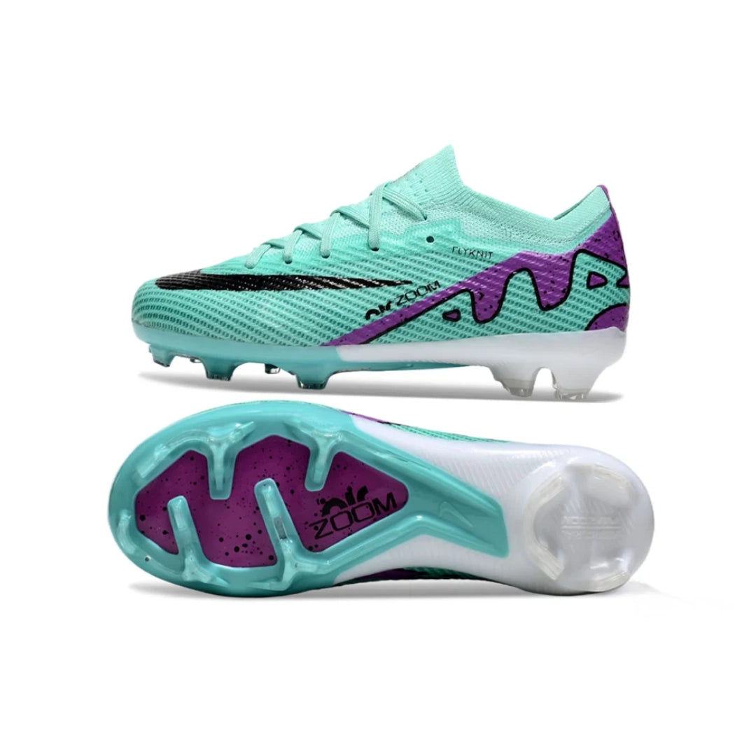 Kids Mercurial Vapor 15 Air Zoom Elite Baby Blue/Black - FG