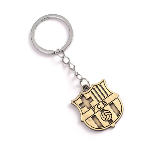 FC Barcelona Silver Keychain