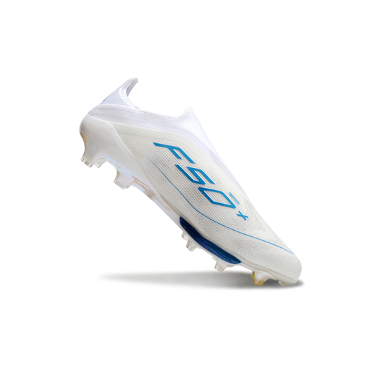 F50+ Laceless Elite White/Blue - FG