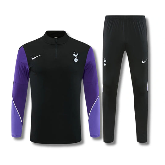 Kids Tottenham Black/Purple Tracksuit 26/27