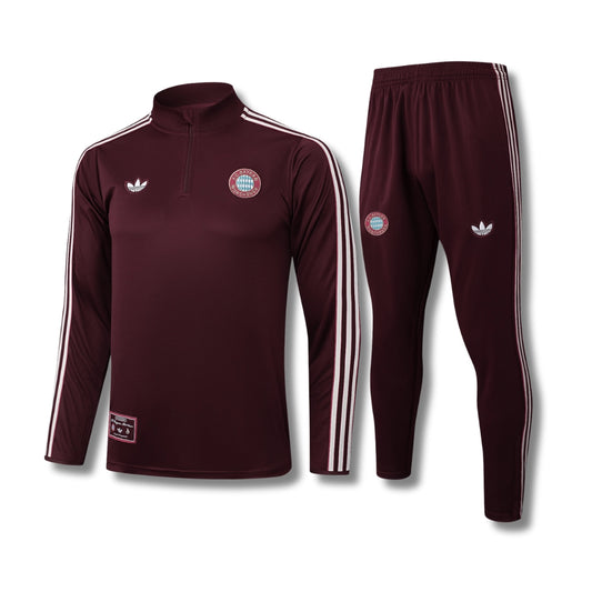 Bayern White/Burgundy Tracksuit