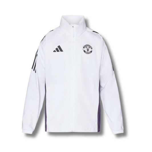 Manchester United White Windbreaker