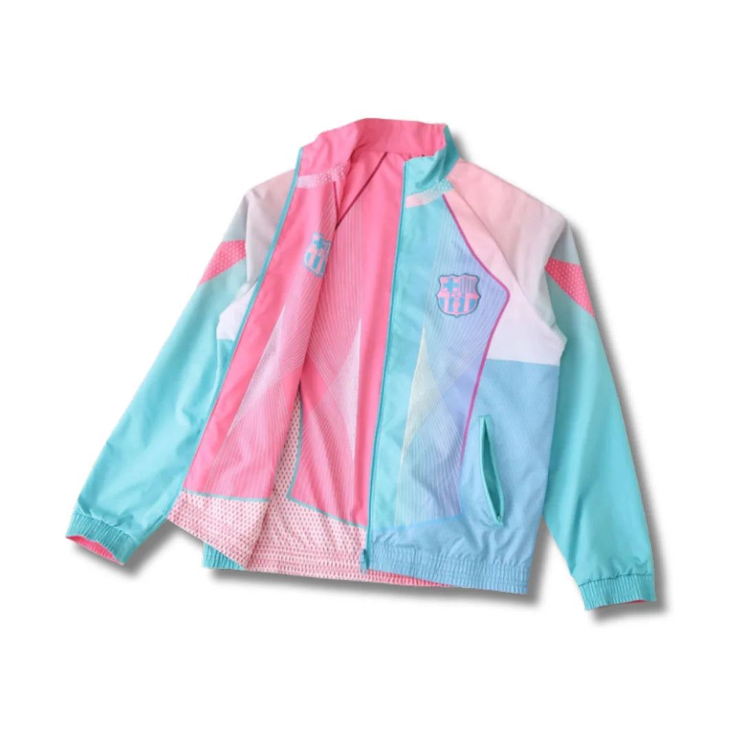 Barcelona Pink/Blue Reversible Windbreaker