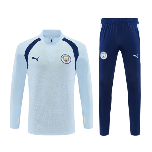 Kids Manchester City White Tracksuit 26/27
