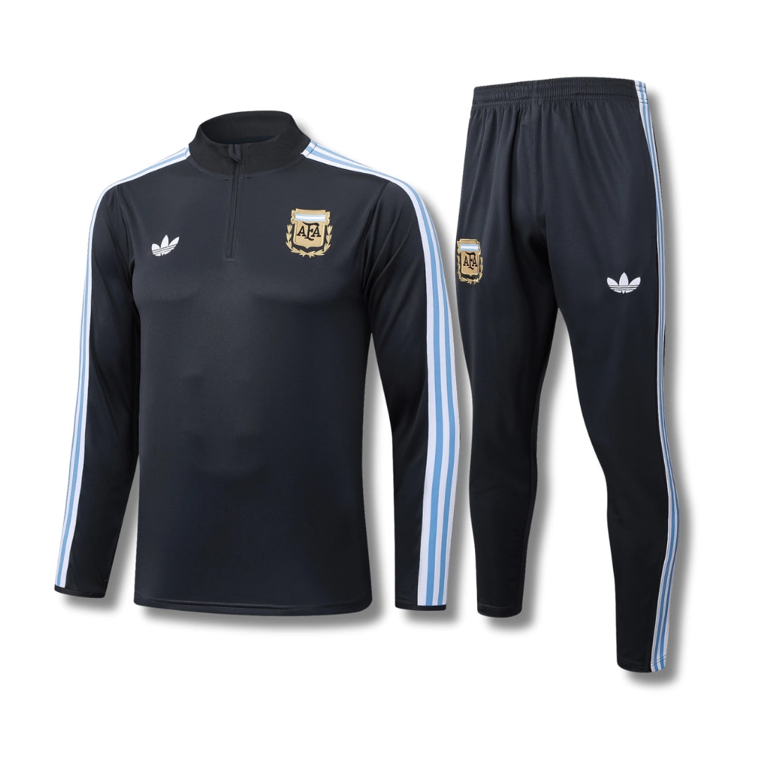 Argentina Black/Blue Kids Tracksuit - My Store