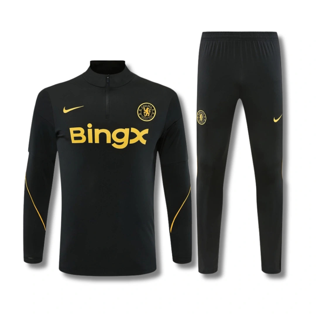 Chelsea Black Tracksuit 26/27