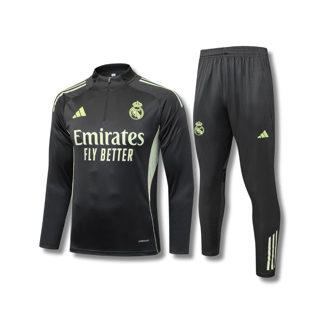Real Madrid Olive Kids Tracksuit - My Store