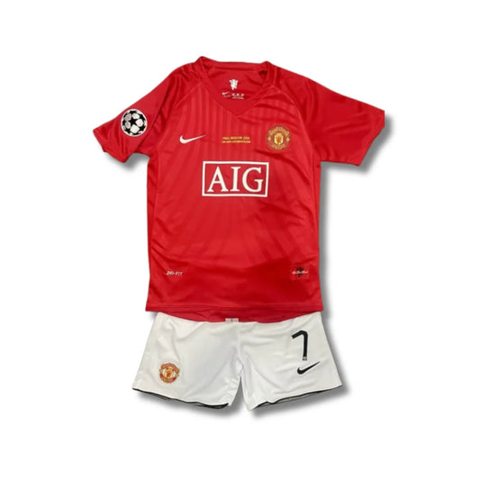 Man United Home 2007/08 Retro - Kids
