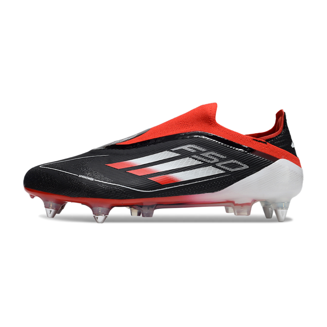 حذاء F50+ بدون أربطة Elite أسود/أحمر - FG