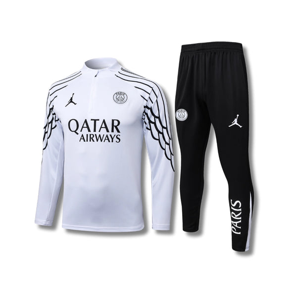 Kids PSG x Jordan Wings White Tracksuit