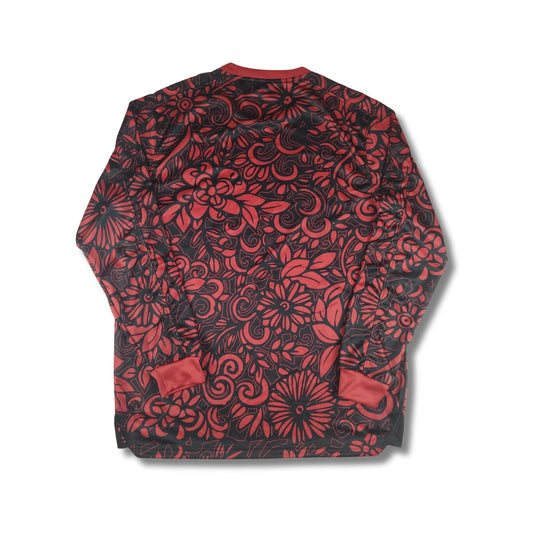 Palestine Red Floral Long Sleeve - Exclusive (Arabic)