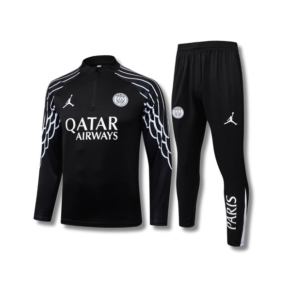 Kids PSG x Jordan Wings Black Tracksuit
