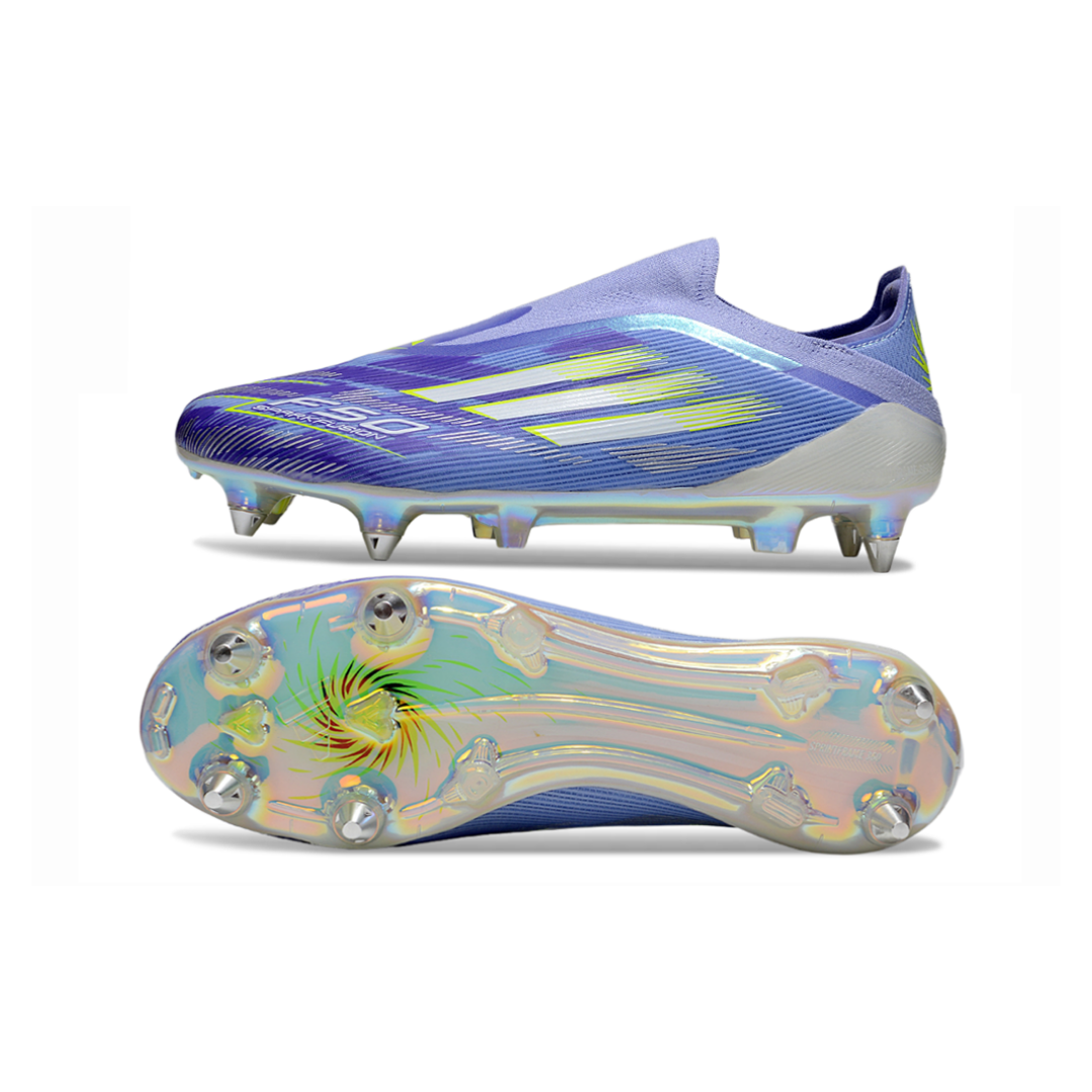 حذاء F50 بدون رباط Elite بنفسجي/أصفر - FG