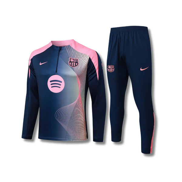 Kids Barcelona Blue/Pink Tracksuit
