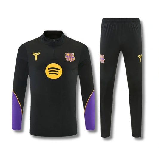 Kids Barcelona Black Tracksuit 26/27
