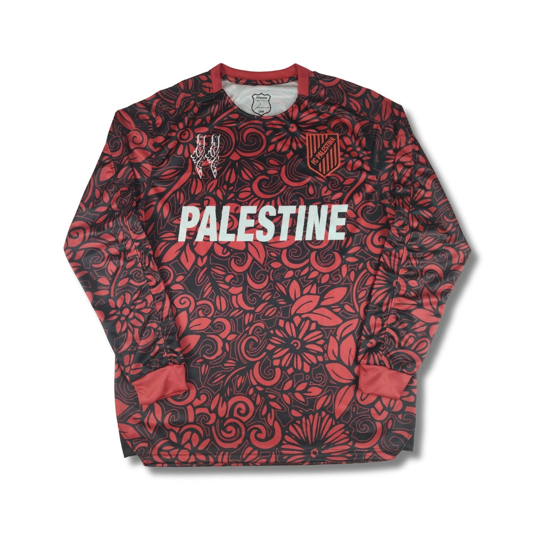 Palestine Red Floral Long Sleeve - Exclusive (English)