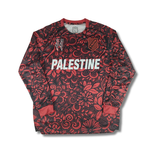 Palestine Red Floral Long Sleeve - Exclusive (English)