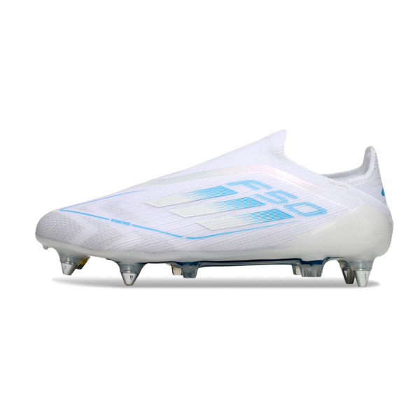 حذاء F50 بدون أربطة Elite أبيض/أزرق - FG