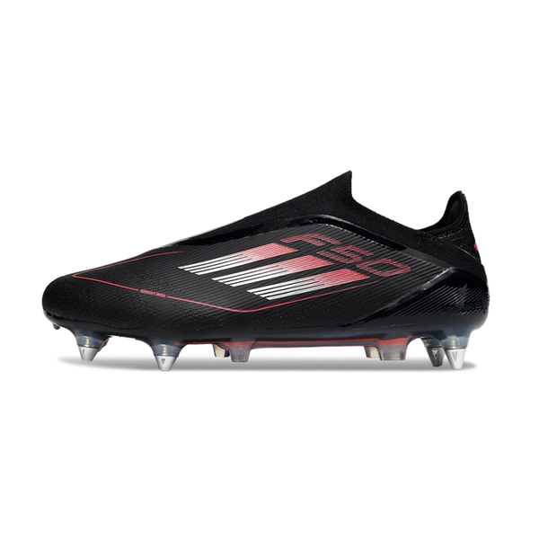 حذاء F50 بدون رباط Elite أسود/أحمر - FG