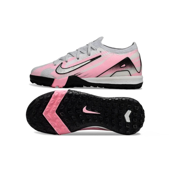 حذاء Mercurial Vapor 16 Air Zoom Elite للأطفال رمادي/وردي - عشبي